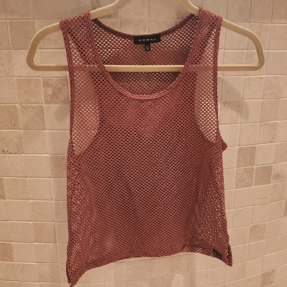 Koral Netz Tank Top XS Muscle Tank